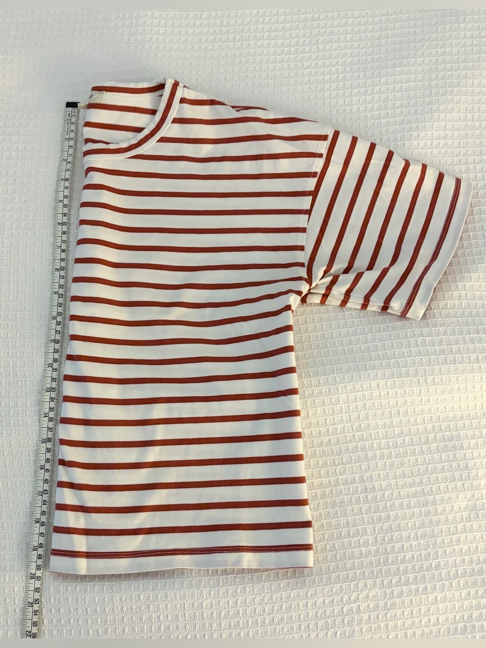 Madewell everyday boxy striped red and white cropped t-shirt - Picture 6 of 6
